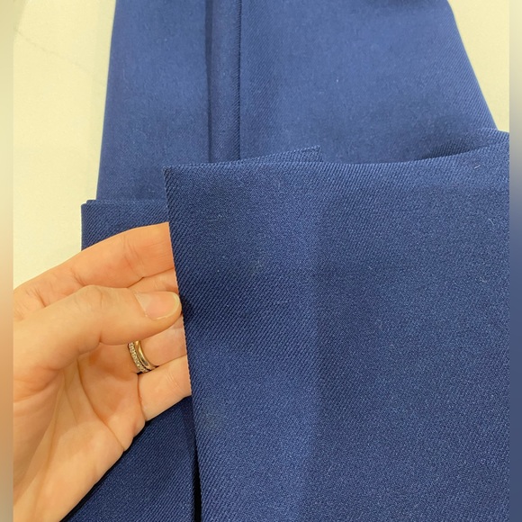 Vintage Navy Midi Skirt, Front Slit, Made in Canada, Womens (Size M) - Picture 8 of 8